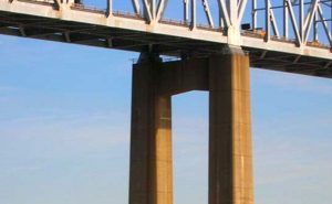 Commodore Barry Bridge Protective Islands