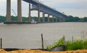 Commodore Barry Bridge Protective Islands